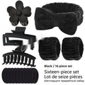 Bow Washing Face Hair Band 16-piece Set Barrettes Wrist Strap