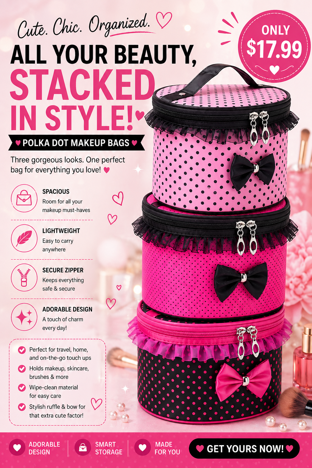 makeup Cases aleta De aquiagem makeup organizer